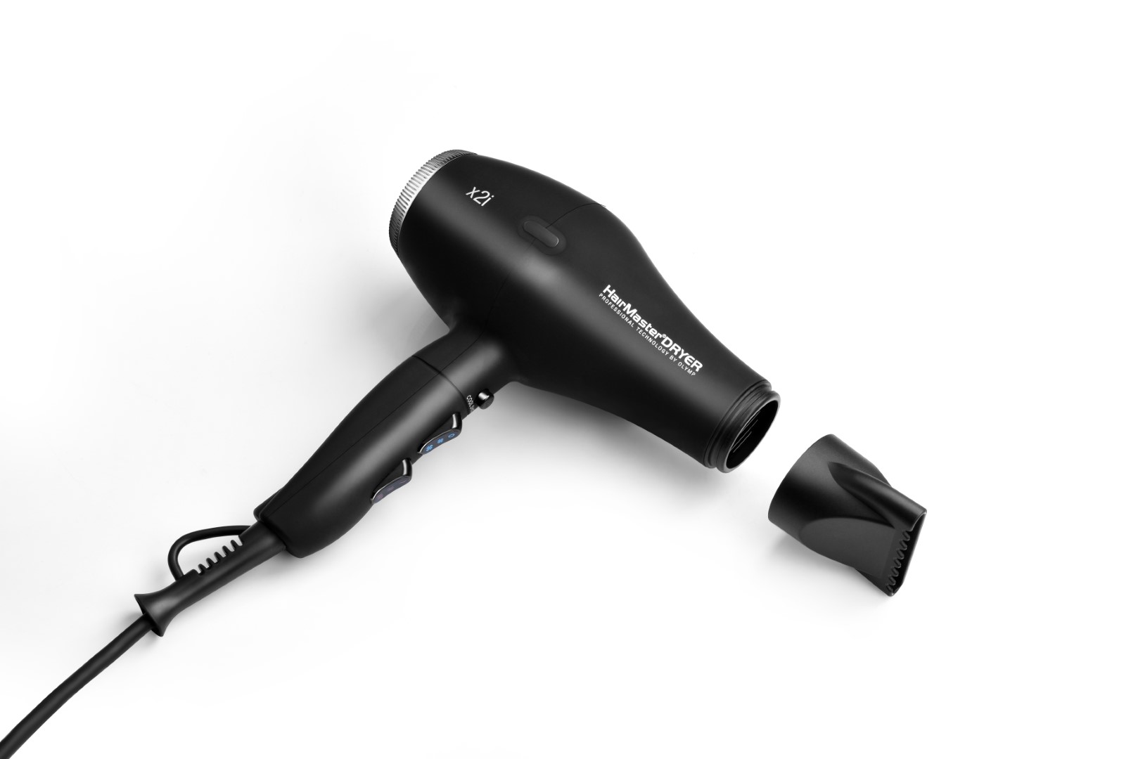 HairMaster-DRYER-x2i-mit-Düse-getrennt-freigestellt-Groß HairMaster haardroger